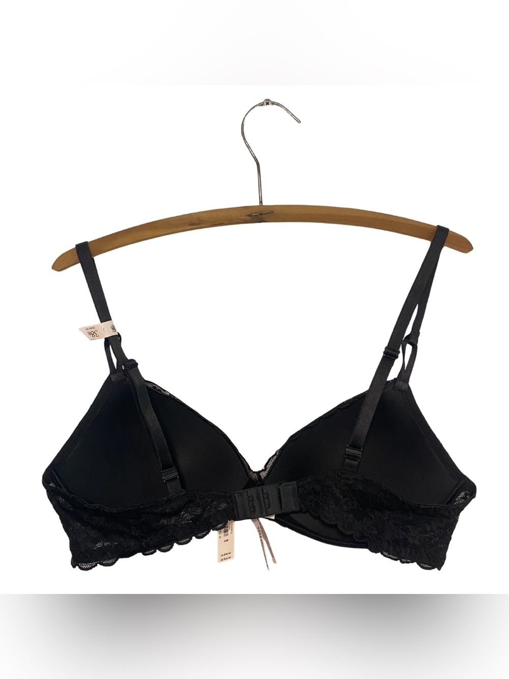 NWT Victoria’s Secret Women’s Sexy Tee Lace Wireless Push-Up Black Lace size 38B - Picture 4 of 9